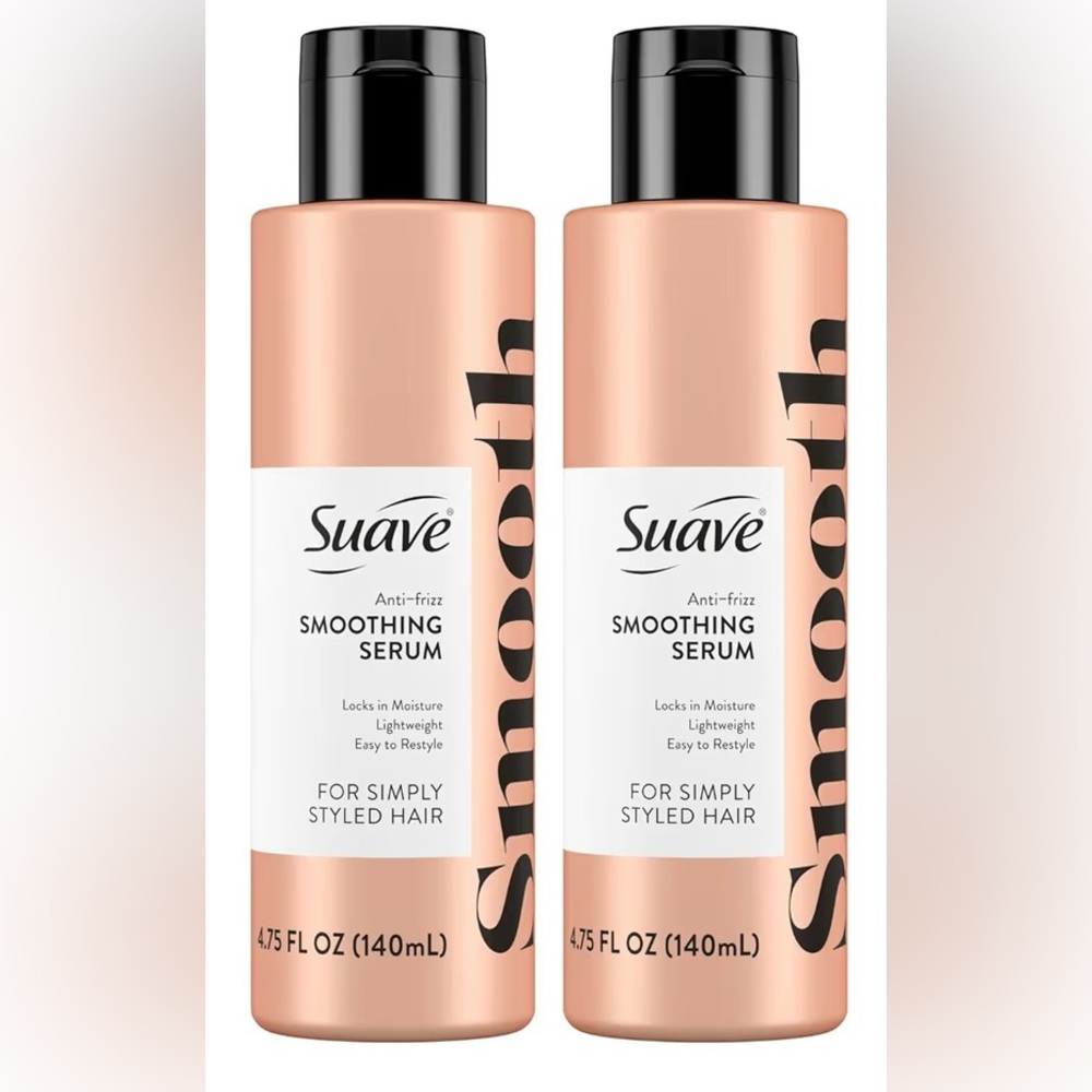 HARD TO FIND/RARE - Suave Anti-Frizz Smoothing Serum 4.75 oz Pack of 2 brand new